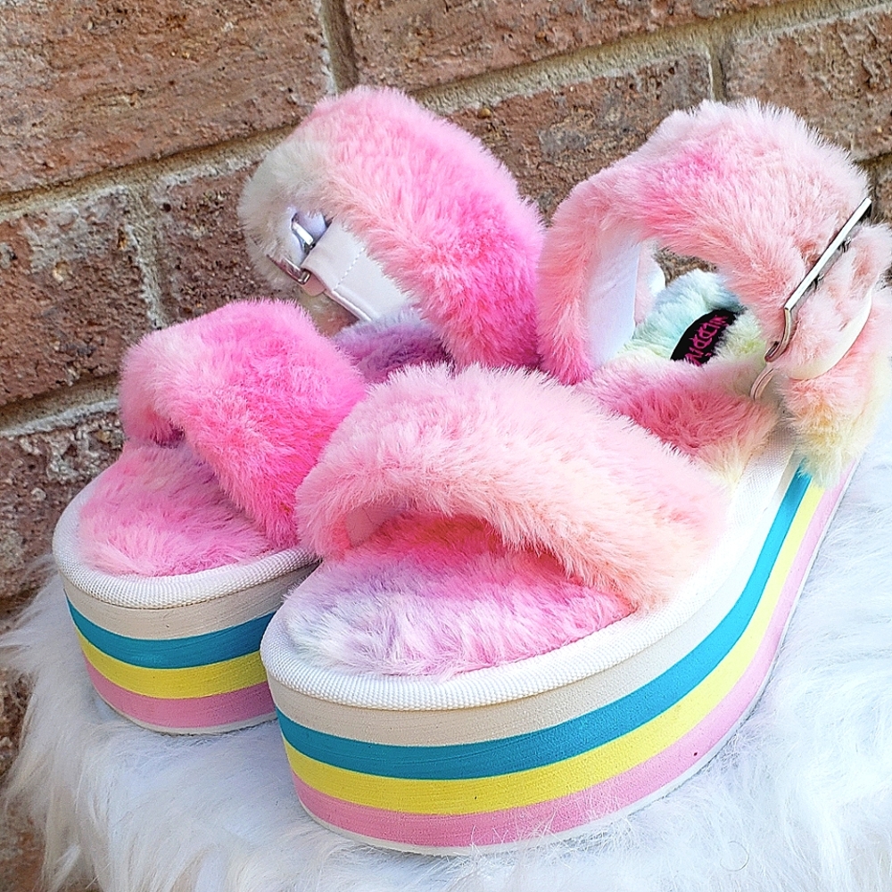 🌈 Rainbow Platform Slides PLUSH Rave Wear